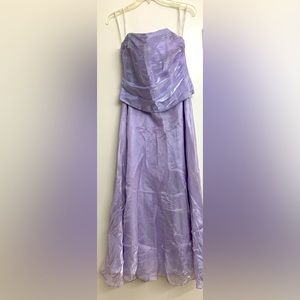 Violet 2piece dress combo white paint mark on bottom of skirt see picture large